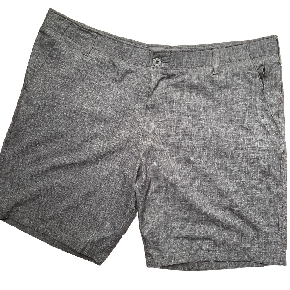 SWISS+TECH Mens 42 Gray Zip Classic Casual Golf Dress Shorts Swisstech Wicking